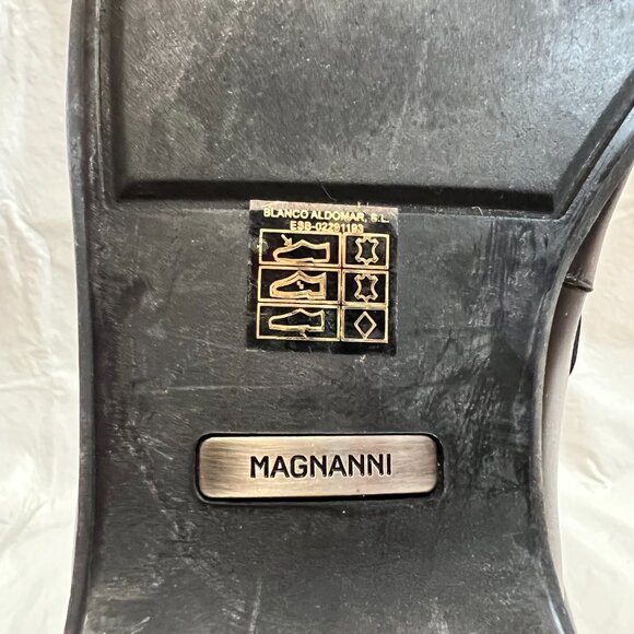 Magnanni slip on shoes Lino Loafer black leather US mens size 15 rubber soles - Picture 15 of 15